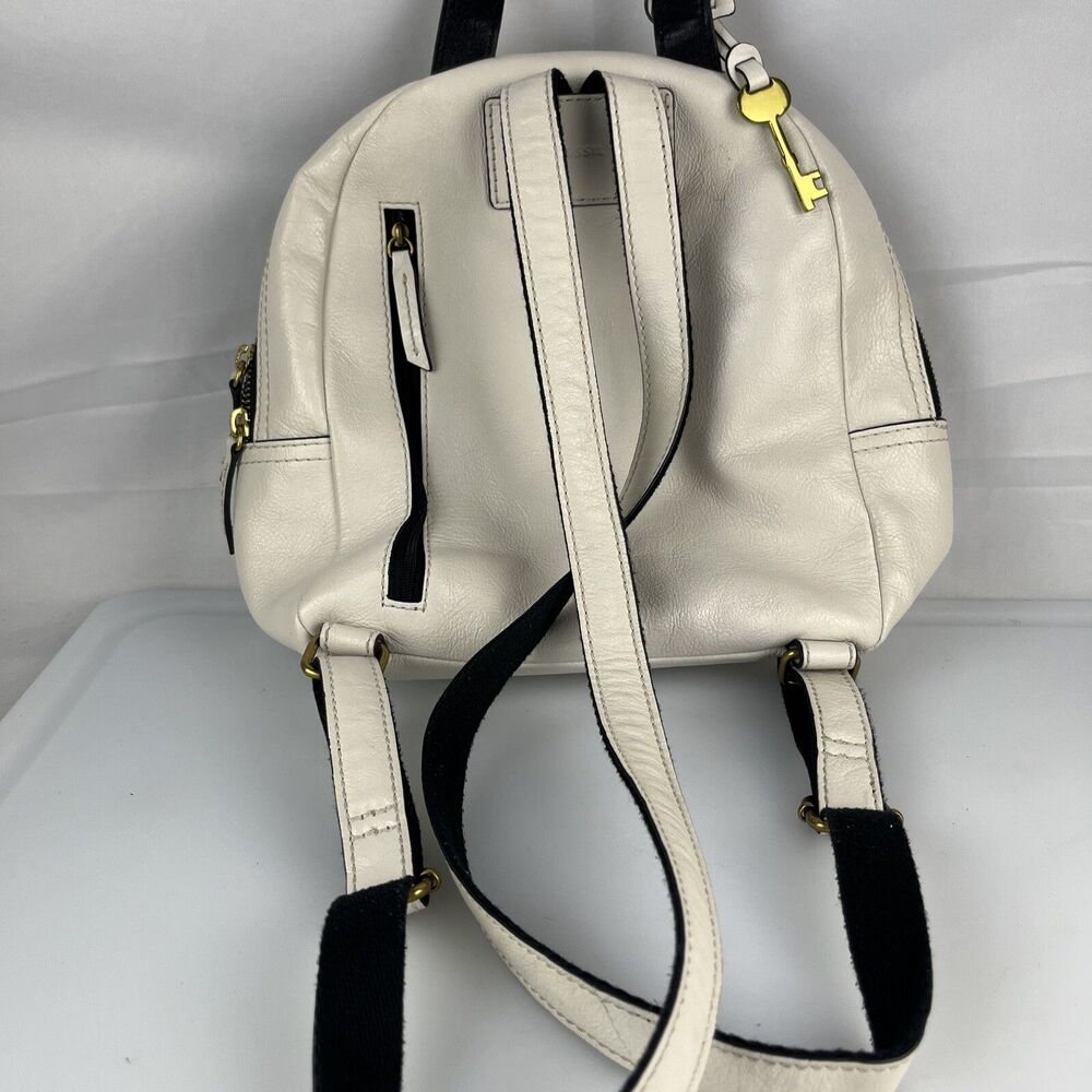 Fossil Multi-Color Florals Off White Leather Smal… - image 4